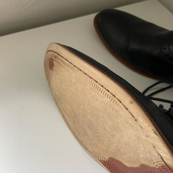 Warfield & Grand Kimball Lace Up Oxford Dress Shoes Black Leather Size 10.5 main image 9